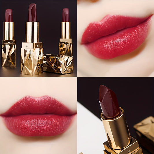 3 Colors In 1 Lipstick, Moisturizing Long-lasting Waterproof Matte Lipstick, Soft Plumping Lipstick Valentine's Day Gifts