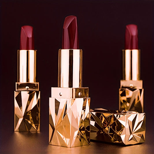 3 Colors In 1 Lipstick, Moisturizing Long-lasting Waterproof Matte Lipstick, Soft Plumping Lipstick Valentine's Day Gifts