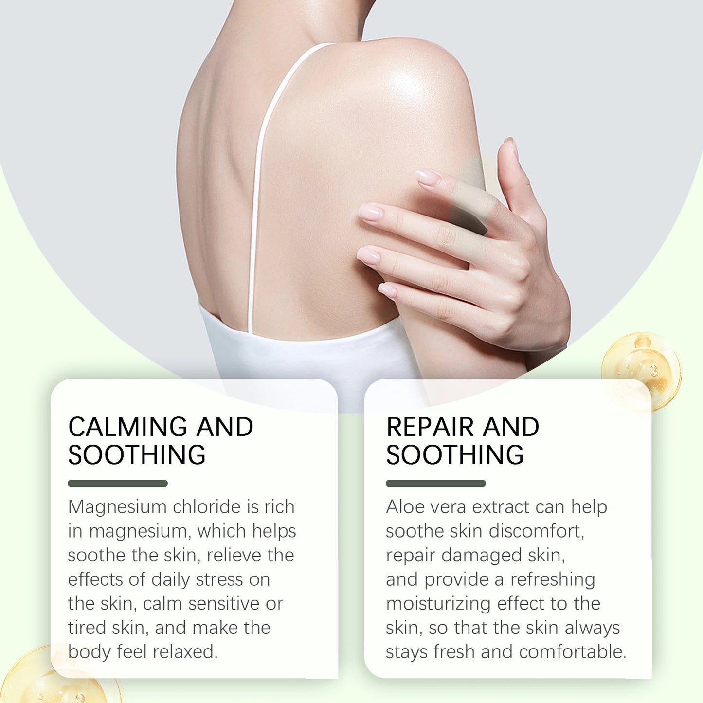 Shea Butter Body Lotion Moisturizing Magnesium Body Butter Nourishing Skin Soft Smooth Soothes Muscles Body Skincare Cream