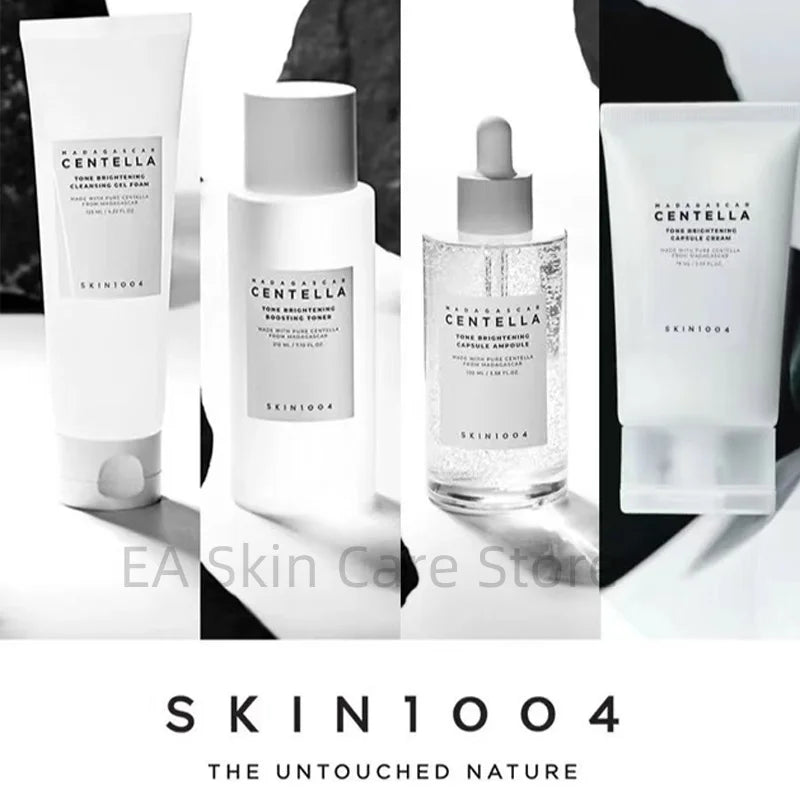 SKIN1004 Madagascar Centella Skincare Asiatica Whitening Cream Serum Cleansing Gel Foam Toner 4Pcs/Set Korean Skin Care Essence