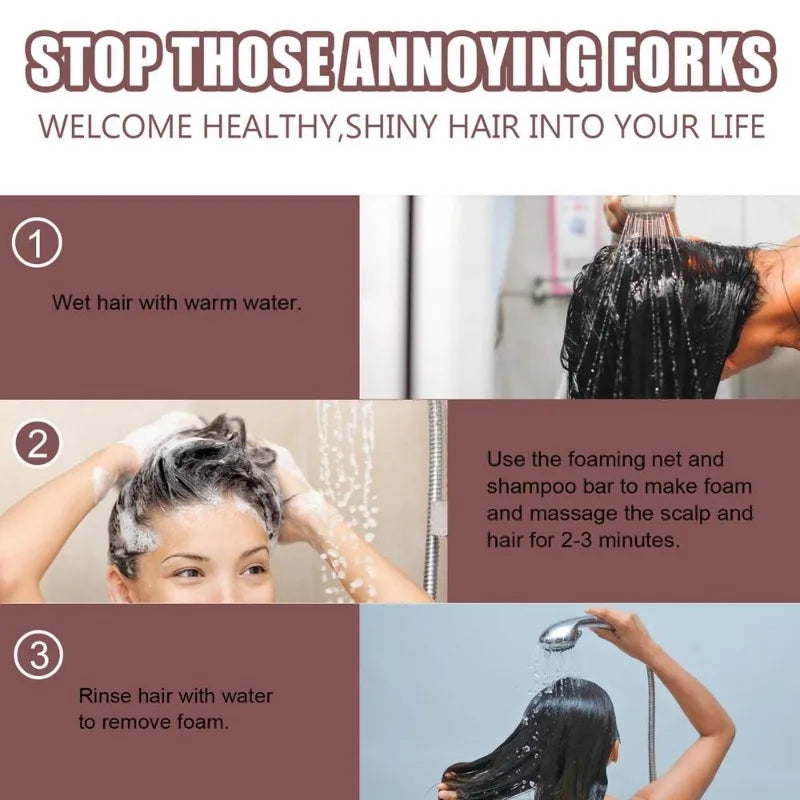 100g Herbal Hair Growth Anti Hair Loss Moisturizing Volumizing Shampoo Soap Organic Polygonum Hair Darkening Soap Bar