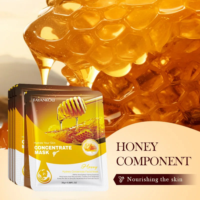 10pcs Fruits Facial Masks For Face Skincare Moisturizing Brightening Hydrating Firming Face Mask Beauty Face Skin Care Products