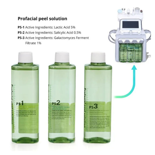 Hydra Peeling Solution Hydro Facial Serum Face Essence for Dermabrasion Machine Face Skincare Exfoliate Treat Acne Moisturize