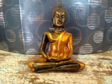 Boeddha meditatie goudkleur
