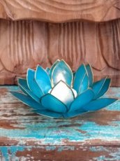 Lotus sfeerlicht 5e chakra blauw