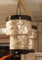 PROMO Plafondlamp wit cylindervorm parelmoer
