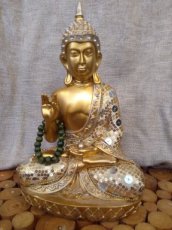 Thaise Boeddha goud met mala
