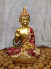 Thaise Boeddha rood met mala